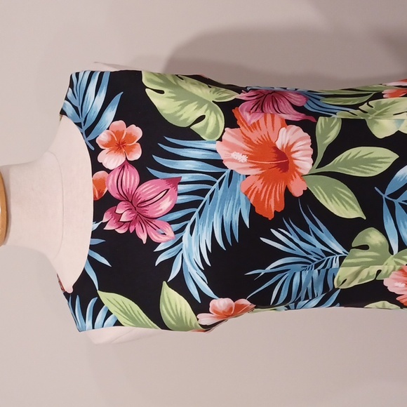 AGB Tropical Print Sheath Dress- Sz. 8 - Picture 7 of 9